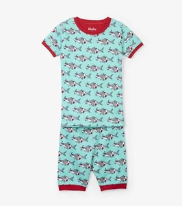 New Hatley Snorkelling Sharks Organic Pyjama Pajamas PJ 3 4 5 6 7 8 10 12 - Picture 1 of 2
