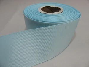 3mm 6mm 10mm 16mm 22mm 38mm 50mm DUCK EGG LIGHT BLUE Grosgrain Ribbon Ribbed Bow - Picture 1 of 10