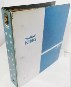 *LOT* KING INSTRUMENTS SERVICE BULLETINS, FULL BINDER, 1967 TO 1975, SCHEMATICS - Picture 1 of 11