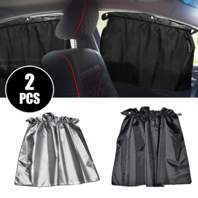 2x Car Isolation Curtain Partition Protection Vehicle Sunshade Privacy Curtain - Image 1 of 4
