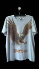 Vintage 90er 1993 Eagle Trinity Mega Print & Honda Goldwing T-Shirt Größe.L