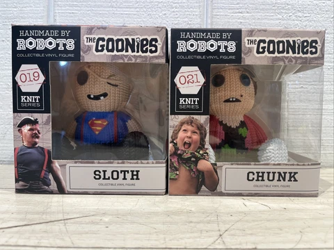 Handmade By Robots Knit Series The Goonies Sloth & Chunk Vinyl Figures NEW Cover