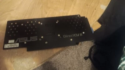 ASUS Strix GTX 970 4GB Backing Plate  & PCB Board (BAD FUSE/BURN SPOT) - Image 1 of 4