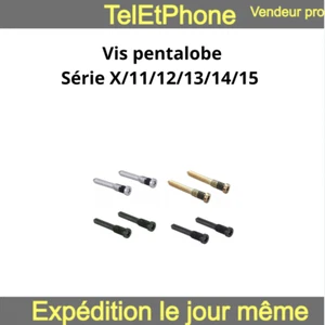 Vis Pentalobe Iphone X XR XS XSM 11 12 13 14 15 Pro Max Mini Torx - Photo 1 sur 14