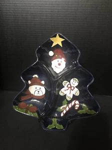 Vintage Twilight Collection By  Laurie Gates Christmas Holiday Candy Dish - Picture 1 of 7