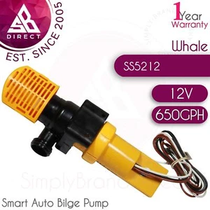 Whale 12v Supersub Smart 650GPH Auto Bilge Water Pump│For Boats, Marine│SS5212 - Picture 1 of 6