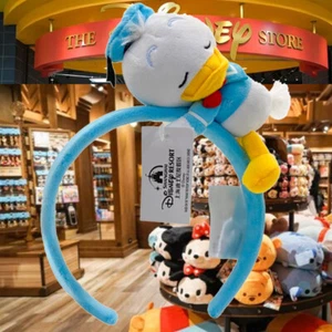 Disney-Parks Donald Duck Sleeping Plush Ears Headband Shanghai - Picture 1 of 6