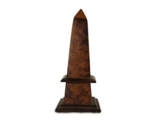 Antique obelisk - Wood - Fruit wood - 20t h century Centerpiece decorative - Picture 1 of 7