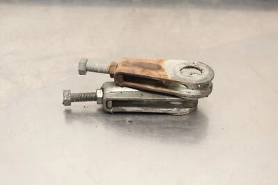 1981 Kawasaki LTD KZ440D Belt SWINGARM CHAIN TENSIONER ADJUSTMENT BRACKETS A414 - Image 1 of 4