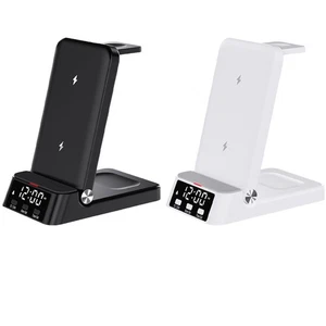 Station de Charge sans Fil Compatible avec Horloge Intégrée pour Samsung - Photo 1 sur 14