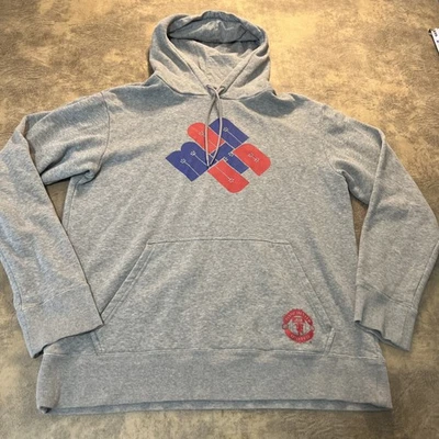 Manchester United Nike Hoodie Gray Men's L Soccer Football Hooded Sweatshirt - Image 1 of 4