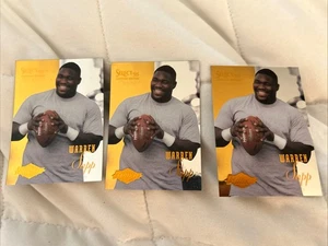 Lote de 3 tarjetas Warren Sapp 1995 Select Certified Rookie #127 Tampa Bay Buccaneers - Imagen 1 de 2