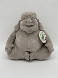 Juguete de peluche Gund Huggy Buddha con etiquetas 7" gris nuevo con etiquetas - Imagen 1 de 6