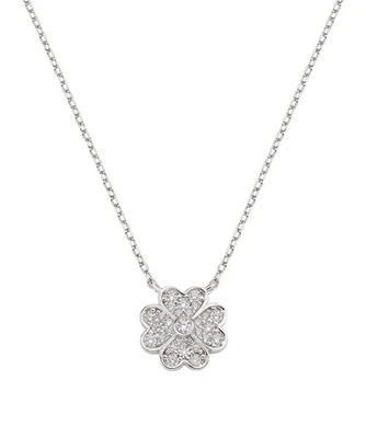 Collana AMORE QUADRIFOGLIO ZIRCONI Amen Donna - Immagine 1 di 2