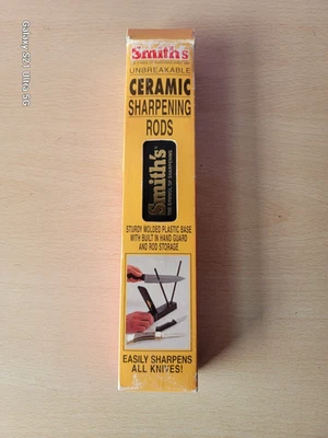 Smiths Knife Sharpener 9" Rod Vintage TV Antenna Style Carbon Steel - Image 1 of 4