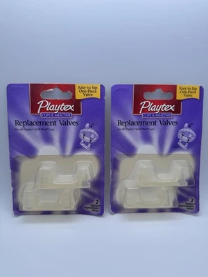 Playtex Spill-Proof Replacement Valves For All Cups BPA Free 2 Valves Vintage X2 - Image 1 of 4