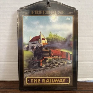 Pub World The Famous British Pub Sign The Railway. 4.5 X 6.5 - Picture 1 of 2