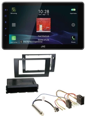 JVC DAB MP3 Bluetooth USB Autoradio für Audi A4 B6 B7 2001-2008 Symphony ISO - Bild 1 von 4