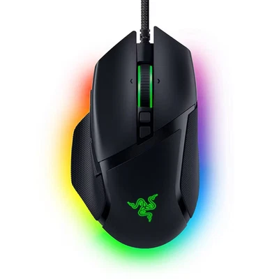 Razer - Basilisk V3 - Wired Optical Ergonomic Gaming Mouse - Black - NEW SEALED - Image 1 of 4