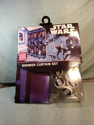 迪士尼/星球大战全新面料浴帘套装 — 第 1/2 张图片