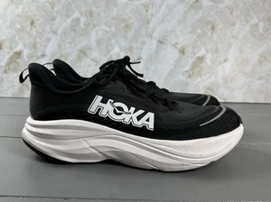 Hoka One One Skyflow Mens Size 10D Black Athletic Running Sneakers 1155111 BWHT - Picture 1 of 14
