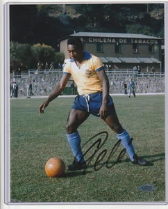 ⚽️ AUTÓGRAFO PELÉ 8x10 con *COA* FIRMADO A MANO Brasil - Imagen 1 de 5