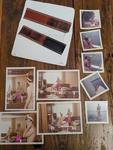 1970s Vintage Nude Honeymoon Photos Sexy Negatives Boat Bikini Man Woman Lot - Picture 1 of 10