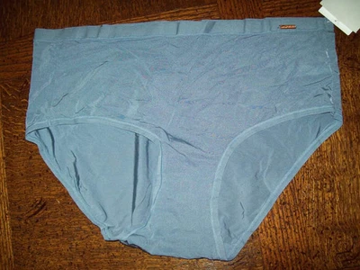 Calcinha Le Mystere Infinite Comfort náilon elastano 4438 cinza-azul nova com etiquetas P/M - Imagem 1 de 2