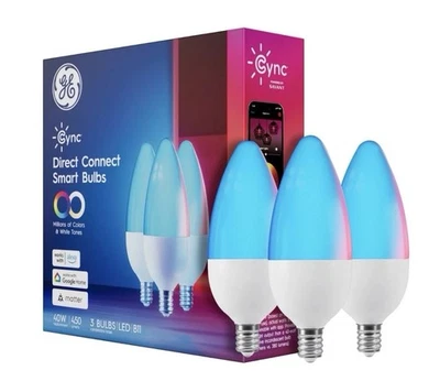 GE CYNC Smart Color Change Bulbs WiFi Compatible w Alexa Google Apple Home NEW - Image 1 of 4