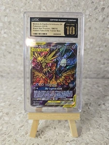 MOLTRES & ZAPDOS & ARTICUNO GX Black Star Promo SM210 CGC 10 Pokémon Prístinos - Imagen 1 de 3