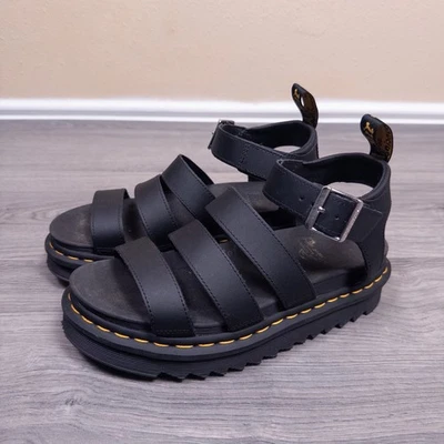 Sandalias Dr. Doc Martens Blaire Gladiator negras para mujer talla 8 Foto 1 de 4