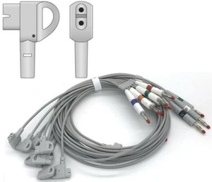 Philips 10 LeadWire Lead Wire ECG EKG Cables PageWriter M1700A 1701 1702 XLE XLI - Picture 1 of 11