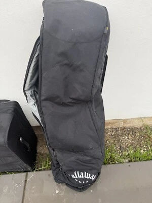 Б/у черная сумка для гольфа Callaway дорожный чехол с колесиками - Изображение 1 из 2
