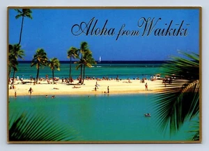 Postal The Calm Waters Lagoon Waikiki's Hilton Hawaiian Village sin publicar - Imagen 1 de 2