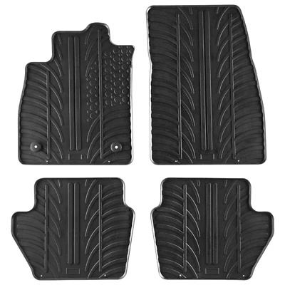 Alfombrillas de goma para Ford Fiesta 2017-2024 para todo tipo de clima revestimientos resistentes Ne Foto 1 de 4