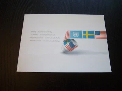 U.S. SC 2198 - 2201 /2201a SWEDEN SC 1585 - 1588 /1588a FDC JOINT ISSUE IN FOLIO - Image 1 of 2