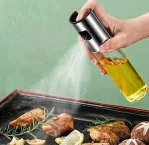 1pc Kitchen Oil Spray Bottle, Glass Condiment Bottle For Oil, Vinegar, Soy Sauce - Picture 1 of 7
