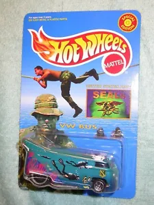 Hot Wheels US Navy Seals VW Drag Bus M&D Toys LE on card - Picture 1 of 3