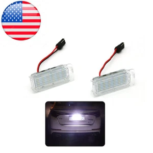 LED Number License Plate Light Lamp 2Pcs For Ford Focus 5D Fiesta Mondeo MK4 - Foto 1 di 16