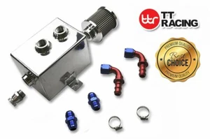 Kit de tanque de aceite de aluminio lata de captura filtro desconcertado 10 años con accesorios 2 L pulido - Imagen 1 de 10