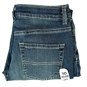 The Childrens Place Stretch Straight Boys 10 Blue Denim Adjustable Waist Jeans - Picture 1 of 10