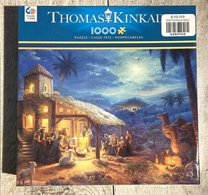 Thomas Kinkade Ceaco Jigsaw Puzzle The Nativity Christmas 1000 Pieces NEW Sealed - Picture 1 of 4