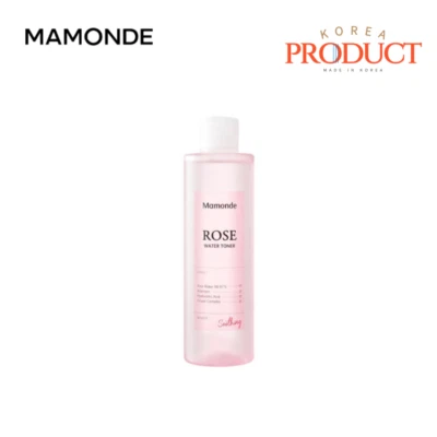 Tónico de agua de rosas MAMONDE 500 ml tónico de agua de rosas real para textura de piel Foto 1 de 4