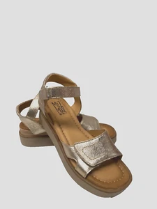 SANDALIAS DE PLATAFORMA CON CORREA Y CORREA PARA MUJER MIZ MOOZ DORADAS 37EU / 7US # A-69 - Imagen 1 de 3