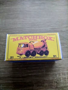 Matchbox Regular Wheels No21 Foden Cement Truck - Replica / Copy Box only - Picture 1 of 3