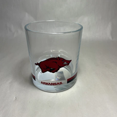 Arkansas Razorbacks Glass 10oz Cup NCAA Licensed The Memory Company NEW Cover