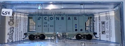 HO Kadee #8659 PS-2 2-Bay 2003 CU FT Covered Hopper Conrail CR #8788390 全新 — 第 1/3 张图片