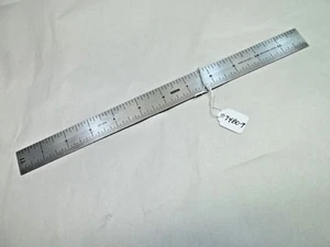 GENERAL No. CF 1276 Stainless 12" Steel Rule, 1/64, 1/32, 1/16 & 1/8" Increments - Picture 1 of 3