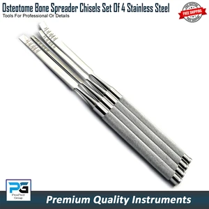 Dental Bone Chisel Spreader Osteotomes Surgical Set Of 4 Implant Instruments Lab - Picture 1 of 6