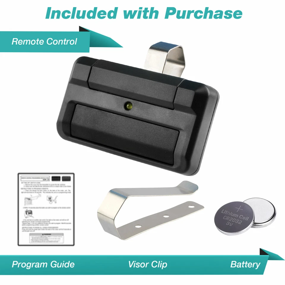 ECS For 811LM Liftmaster Garage Door Gate Opener Remote Control Dip Switch Program